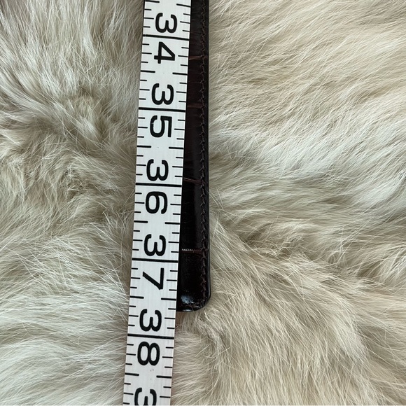 Harold Powell Croco Embossed Leather Belt women’s size L - Picture 8 of 8